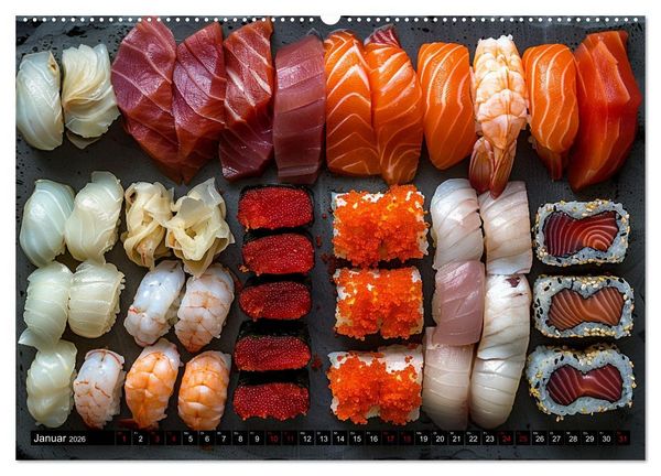 Produktbild: Sushi Zauber (Wandkalender 2026 DIN A2 quer), CALVENDO Monatskalender