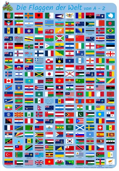 Produktbild: Die Flaggen der Welt von A-Z
