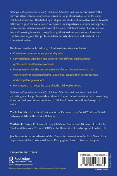 Produktbild: Pathways to Professionalism in Early Childhood Education and Care