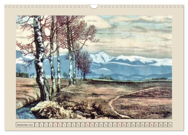 Produktbild: Gru&szlig; von der Schneekoppe (Wandkalender 2026 DIN A3 quer), CALVENDO Monatskalender