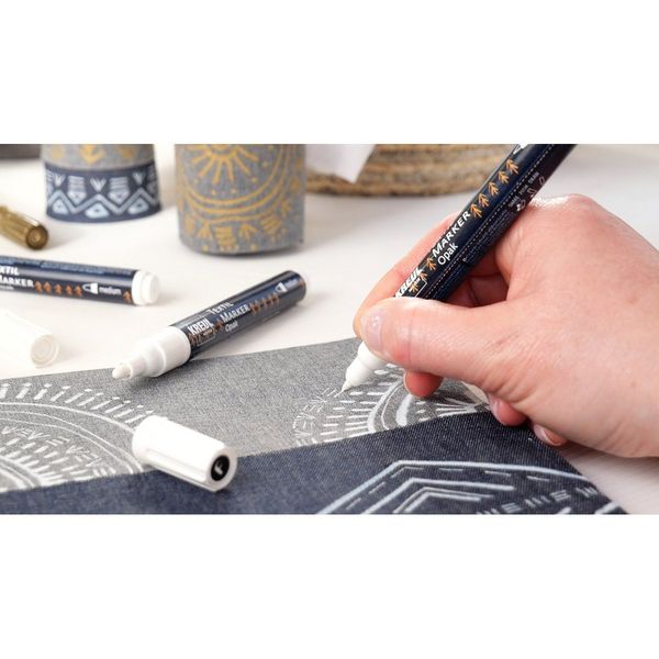 Produktbild: KREUL Textil Marker Opak medium 5er Set
