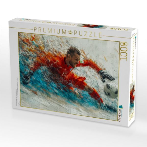 Produktbild: CALVENDO Puzzle Fu&szlig;ball Torwart, das Tor bleibt sauber | 1000 Teile Lege-Gr&ouml;&szlig;e 64x48cm Foto-Puzzle f&uuml;r gl&uuml;ckliche Stunden