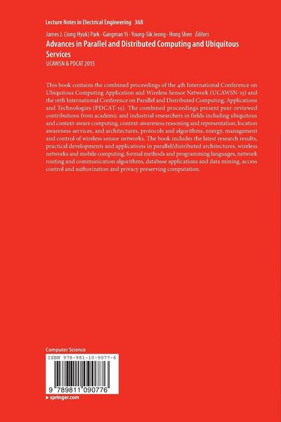 Produktbild: Advances in Parallel and Distributed Computing and Ubiquitous Services