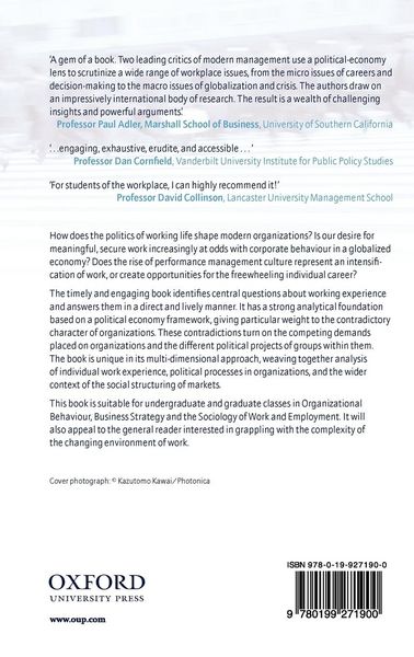 Produktbild: The Politics of Working Life