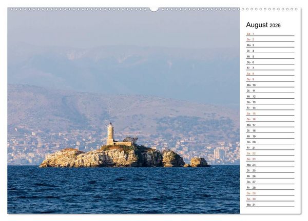 Produktbild: Griechische Inseln im Ionischen Meer (hochwertiger Premium Wandkalender 2026 DIN A2 quer), Kunstdruck in Hochglanz