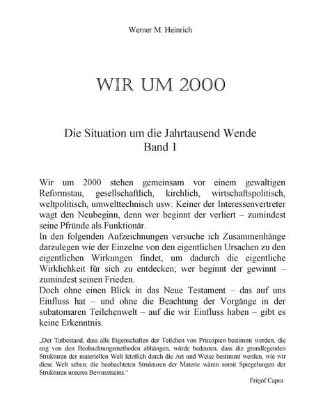 Produktbild: Wir Um 2000 - Band 1