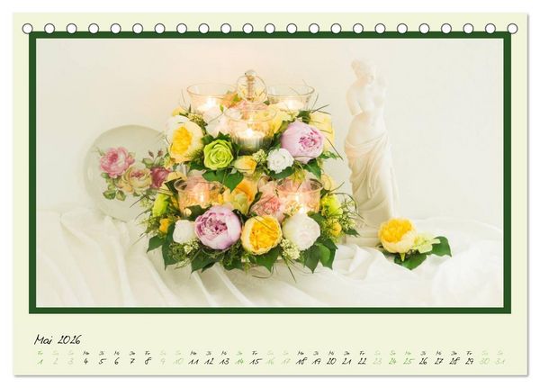 Produktbild: Blumen-Passion (Tischkalender 2026 DIN A5 quer), CALVENDO Monatskalender