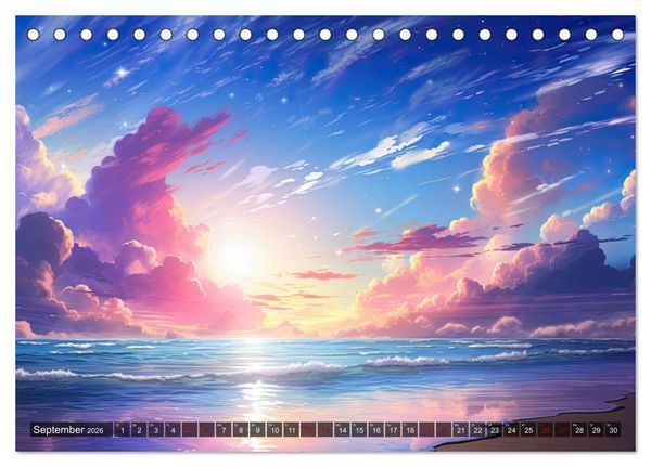 Produktbild: Inspirierende Str&auml;nde (Tischkalender 2026 DIN A5 quer), CALVENDO Monatskalender