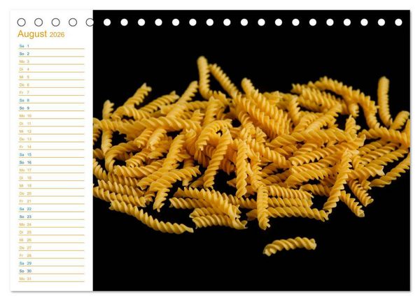Produktbild: Pasta (Tischkalender 2026 DIN A5 quer), CALVENDO Monatskalender
