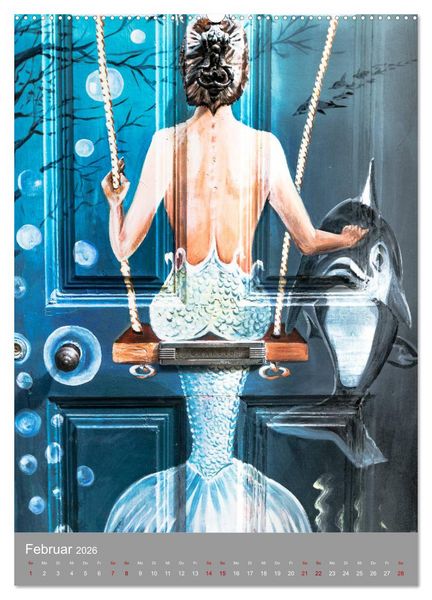 Produktbild: Street Art - Funchals T&uuml;ren der Phantasie (hochwertiger Premium Wandkalender 2026 DIN A2 hoch), Kunstdruck in Hochglanz