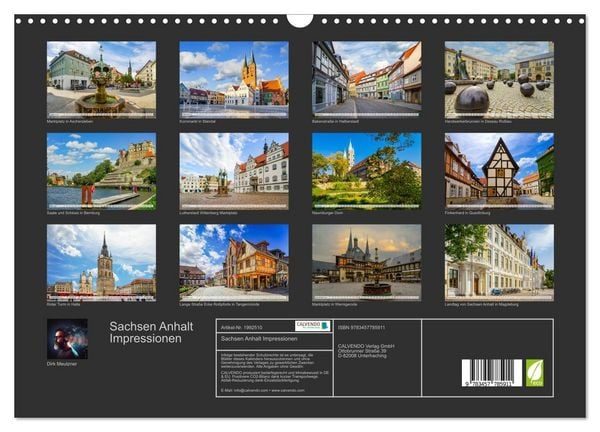 Produktbild: Sachsen Anhalt Impressionen (Wandkalender 2026 DIN A3 quer), CALVENDO Monatskalender