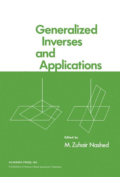 Produktbild: Generalized Inverses and Applications