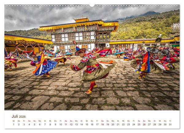 Produktbild: Mystisches Bhutan (hochwertiger Premium Wandkalender 2026 DIN A2 quer), Kunstdruck in Hochglanz