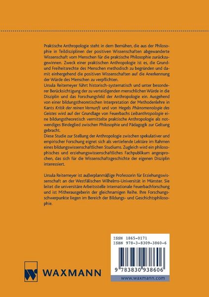 Produktbild: Praktische Anthropologie oder die Wissenschaft vom Menschen zwischen Metaphysik, Ethik und P&auml;dagogik