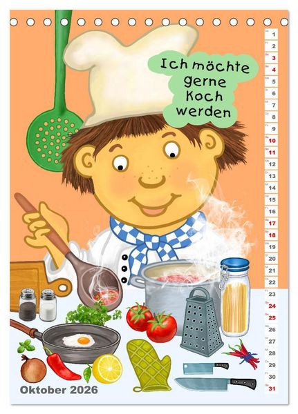 Produktbild: Mein Wunschberuf (Tischkalender 2026 DIN A5 hoch), CALVENDO Monatskalender