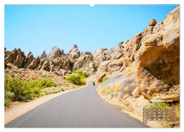 Produktbild: Fernweh und Traumziele: Auf Motorrad-Tour in den USA (Wandkalender 2026 DIN A2 quer), CALVENDO Monatskalender