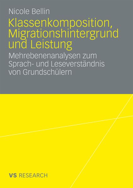 Produktbild: Klassenkomposition, Migrationshintergrund und Leistung