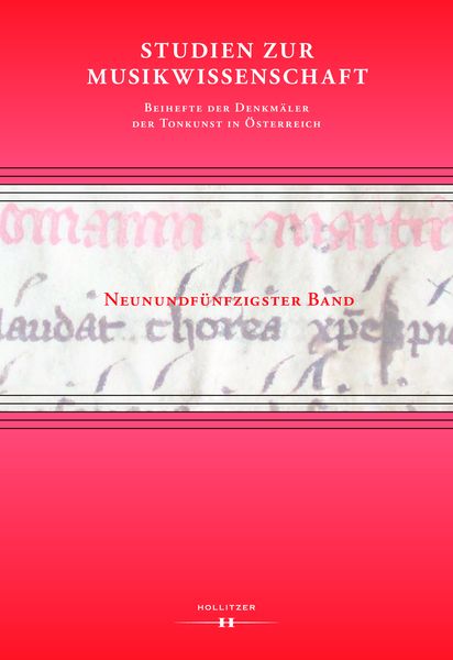 Studien zur Musikwissenschaft – Beihefte der Denkmäler der Tonkunst in Österreich. Band 59