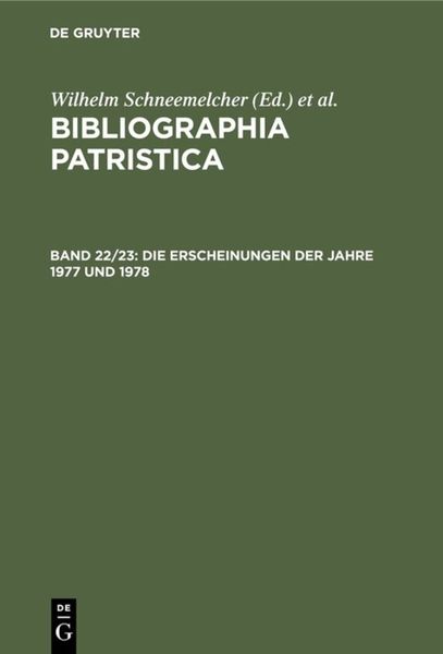 Produktbild: Die Erscheinungen der Jahre 1977 und 1978