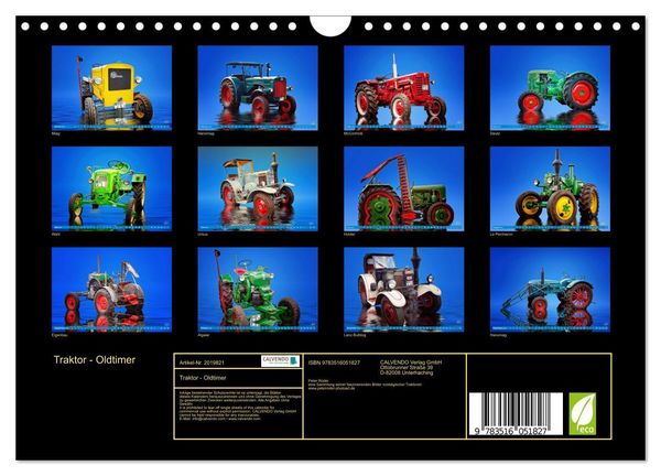 Produktbild: Traktor - Oldtimer (Wandkalender 2026 DIN A4 quer), CALVENDO Monatskalender