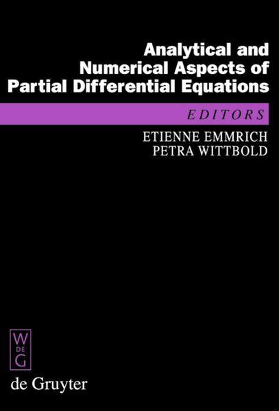 Produktbild: Analytical and Numerical Aspects of Partial Differential Equations