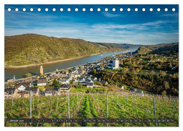 Produktbild: Oberwesel - Stadt der T&uuml;rme (Tischkalender 2026 DIN A5 quer), CALVENDO Monatskalender