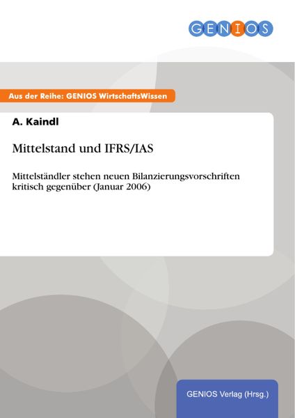 Produktbild: Mittelstand und IFRS/IAS