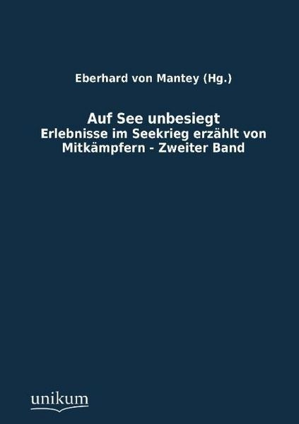 Produktbild: Mantey (Hg., E: Auf See unbesiegt