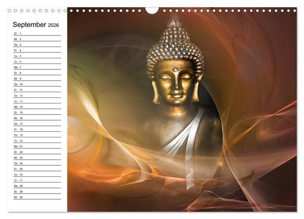 Produktbild: Buddha (Wandkalender 2026 DIN A3 quer), CALVENDO Monatskalender