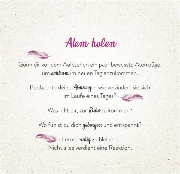 Produktbild: 365 Inspirationen, achtsam zu leben