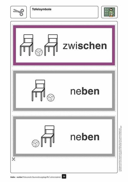 Produktbild: Mathe - na klar! Pr&auml;numerik: Raumordnungsbegriffe