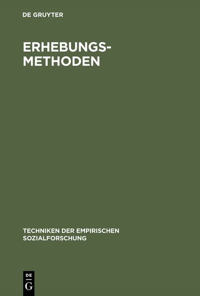 Produktbild: Erhebungsmethoden