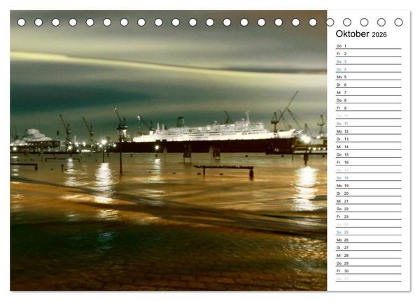 Produktbild: Hafen Hamburg (Tischkalender 2026 DIN A5 quer), CALVENDO Monatskalender