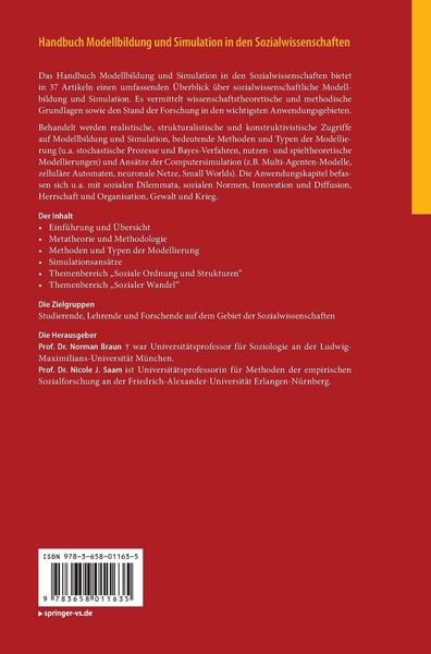 Produktbild: Handbuch Modellbildung und Simulation in den Sozialwissenschaften