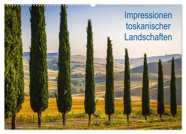 Produktbild: Impressionen toskanischer Landschaften (Wandkalender 2026 DIN A2 quer), CALVENDO Monatskalender