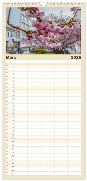 Produktbild: Familienplaner 2026 - Kassel begeistert mit 5 Spalten (Wandkalender, 21 x 45 cm) CALVENDO