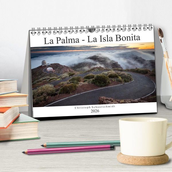 Produktbild: La Palma - La Isla Bonita (Tischkalender 2026 DIN A5 quer), CALVENDO Monatskalender