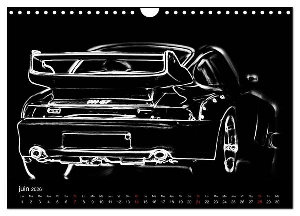 Produktbild: 911 Lignes (Calendrier mural 2026 DIN A4 vertical), CALVENDO calendrier mensuel