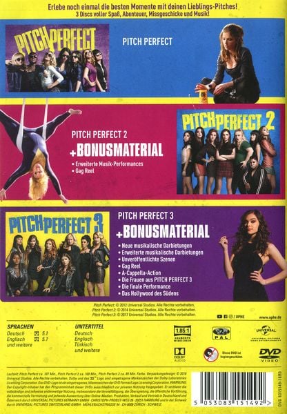 Produktbild: Pitch Perfect Trilogy [3 DVDs]