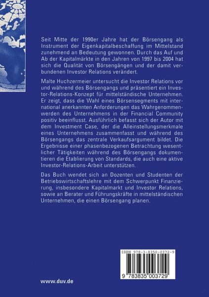 Produktbild: Investor Relations beim B&ouml;rsengang