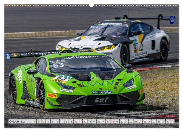 Produktbild: Wilde Stiere am N&uuml;rburgring (Wandkalender 2026 DIN A2 quer), CALVENDO Monatskalender