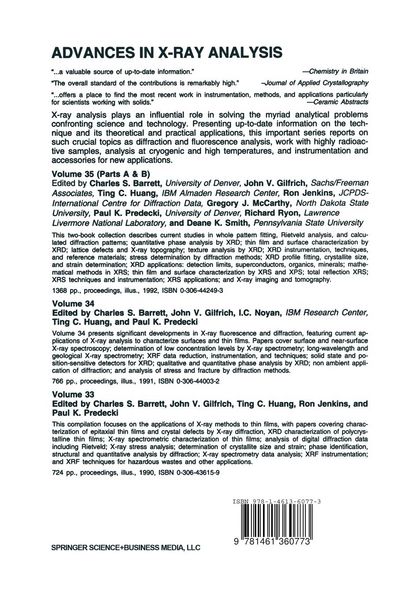Produktbild: Advances in X-Ray Analysis