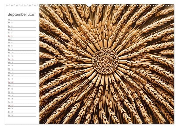 Produktbild: Natural Mandalas - Kraftvolle KI Mandalas aus Naturmaterialien (hochwertiger Premium Wandkalender 2026 DIN A2 quer), Kunstdruck in Hochglanz