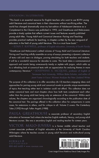 Produktbild: Young Adult and Canonical Literature