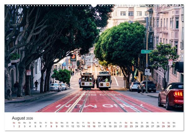 Produktbild: San Francisco - Die Heimat der Golden Gate Bridge. (hochwertiger Premium Wandkalender 2026 DIN A2 quer), Kunstdruck in Hochglanz