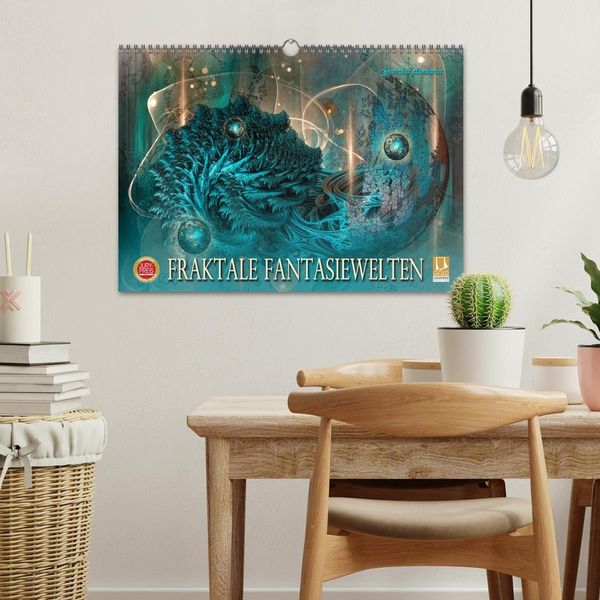 Produktbild: Fraktale Fantasiewelten (Wandkalender 2026 DIN A3 quer), CALVENDO Monatskalender