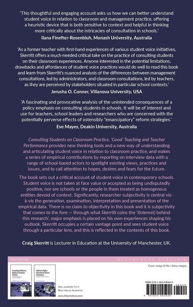 Produktbild: Consulting Students on Classroom Practice, 'Good' Teaching and Teacher Performance