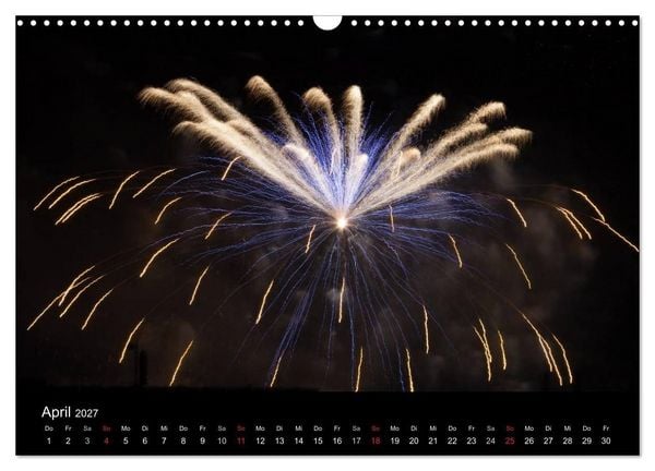 Produktbild: Feuerwerk (Wandkalender 2027 DIN A3 quer), CALVENDO Monatskalender