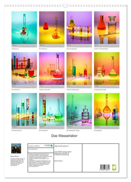 Produktbild: Das Wasserlabor (Wandkalender 2026 DIN A2 hoch), CALVENDO Monatskalender