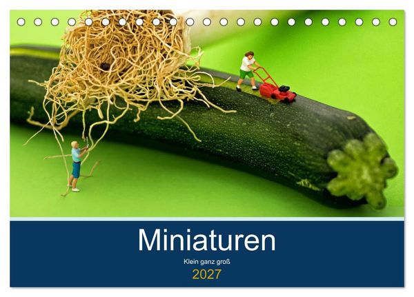 Produktbild: Miniaturen - Klein ganz gro&szlig; (Tischkalender 2027 DIN A5 quer), CALVENDO Monatskalender